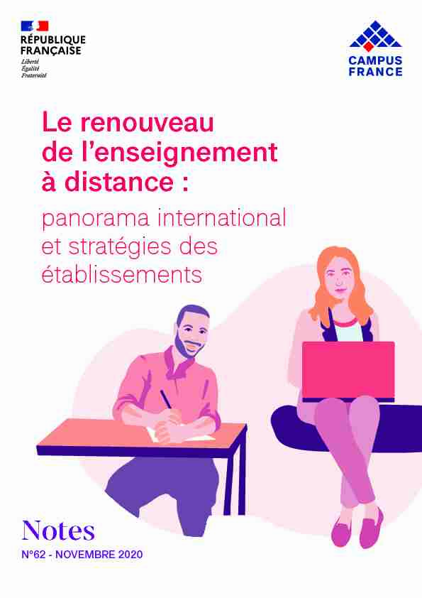Le renouveau de l’enseignement à distance - Campus France