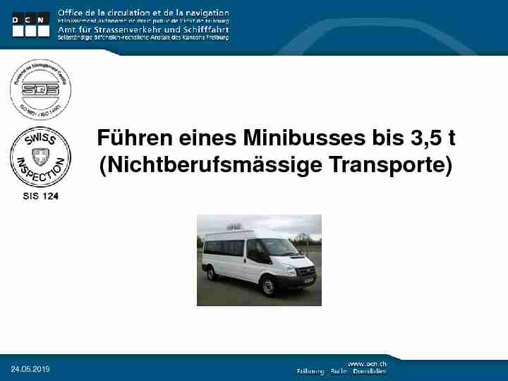 Führen eines Minibusses bis 35 t (Nichtberufsmässige Transporte)