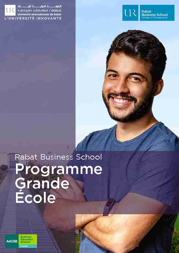 Programme Grande École - Rabat