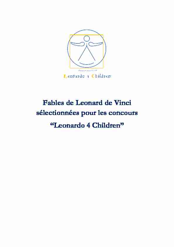 Fables de Leonard de Vinci sélectionnées pour les concours
