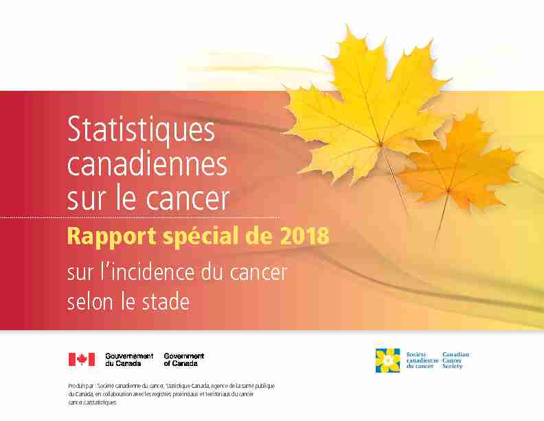 Statistiques canadiennes sur le cancer
