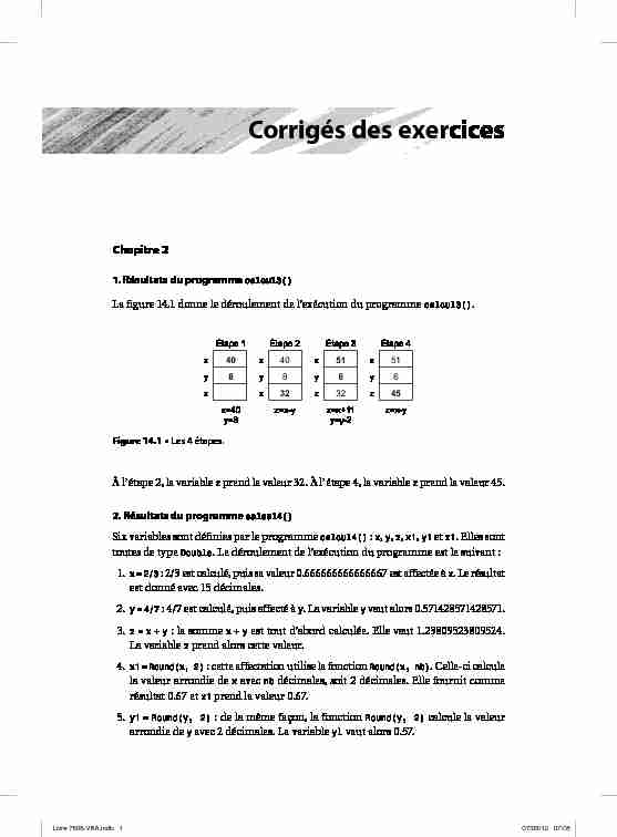 [PDF] Corrigés des exercices