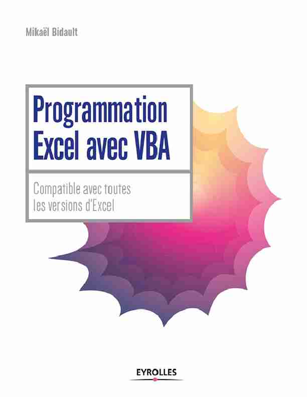 [PDF] Programmation Excel avec VBA