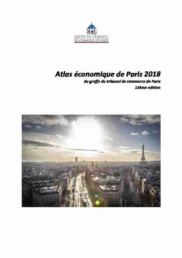 Atlas économique de Paris 2018