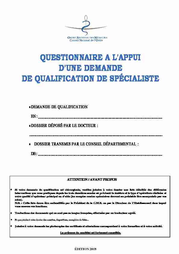 [PDF] QUESTIONNAIRE A LAPPUI DUNE DEMANDE DE