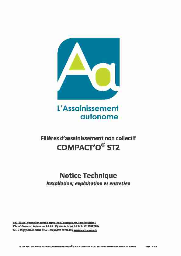 5 - Notice technique COMPACTO ST2 18-12-2014