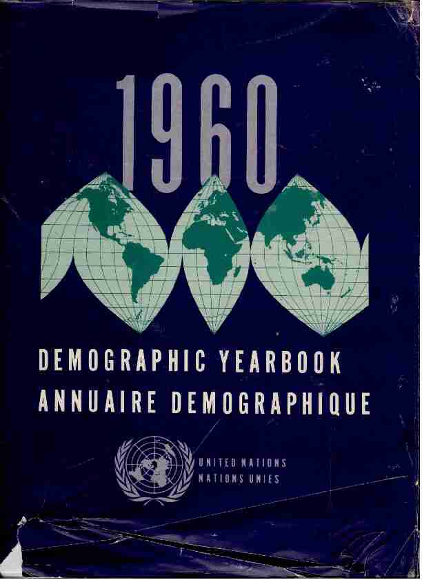 [PDF] Demographic Yearbook - UN Statistics Division