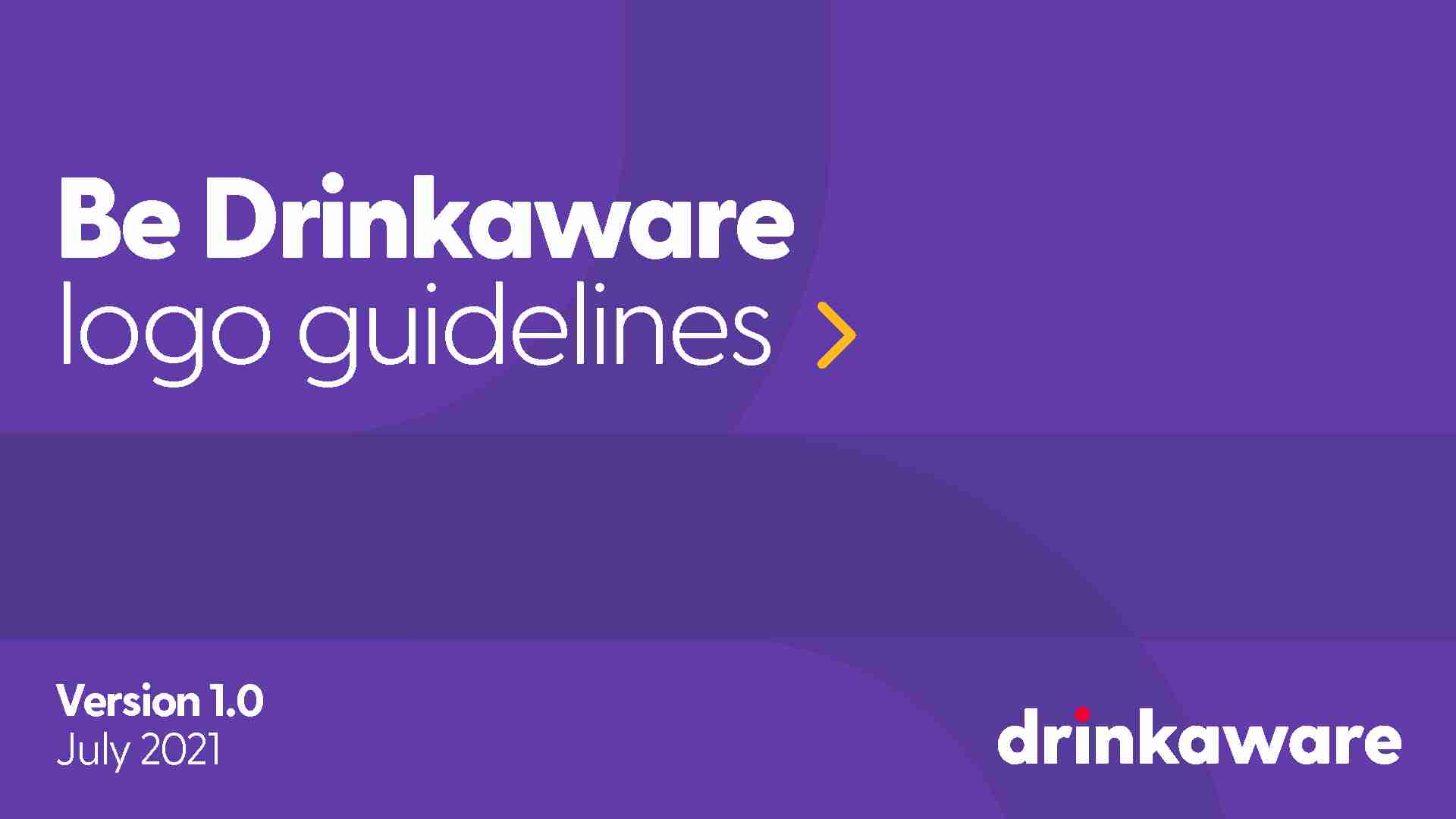 Be Drinkaware Logo Guidelines 1.0 - Drinkaware