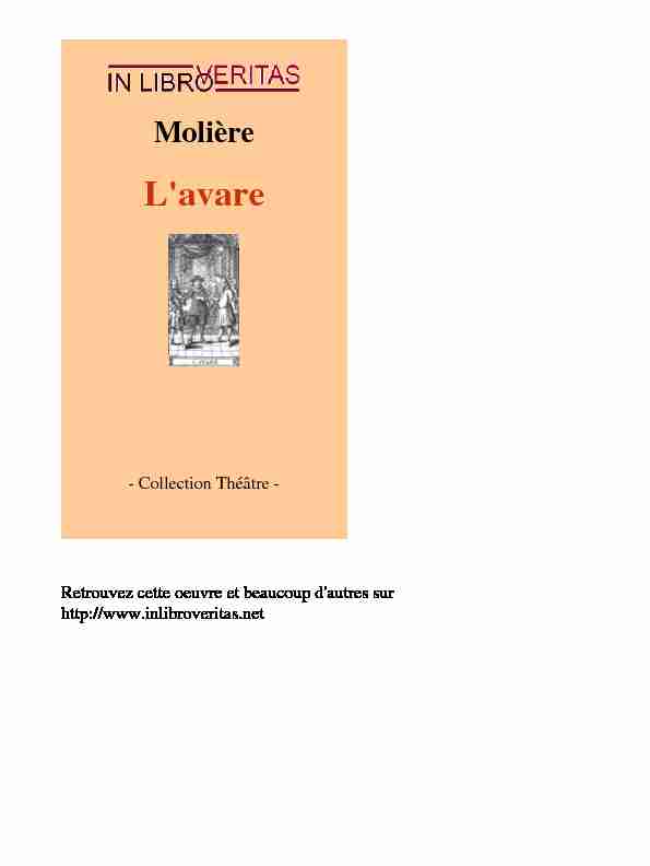 Molière - Lavare