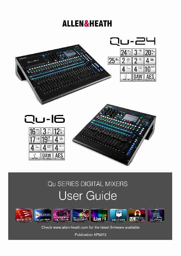 Qu Mixer User Guide AP9372_1