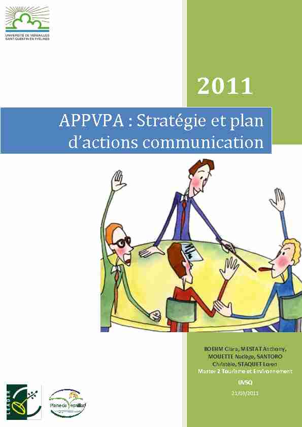 APPVPA : Stratégie et plan dactions communication