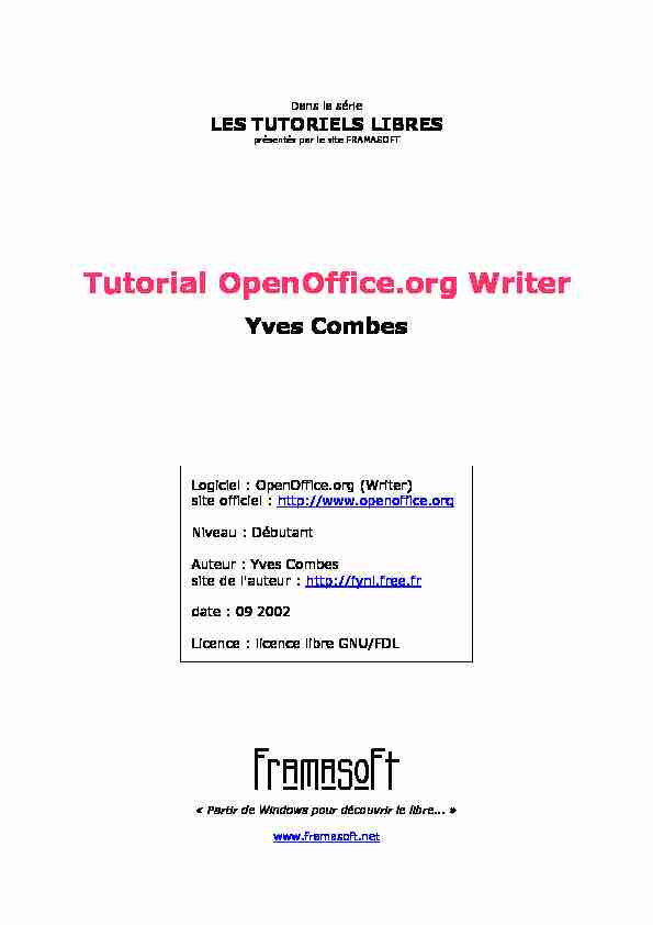 Tutorial OpenOffice.org Writer
