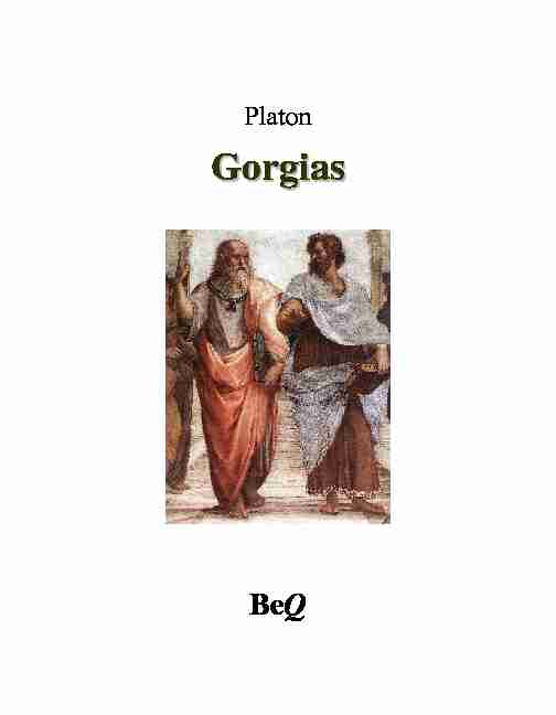 Gorgias - Ebooks gratuits