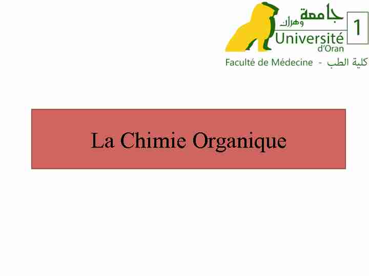 [PDF] La Chimie Organique