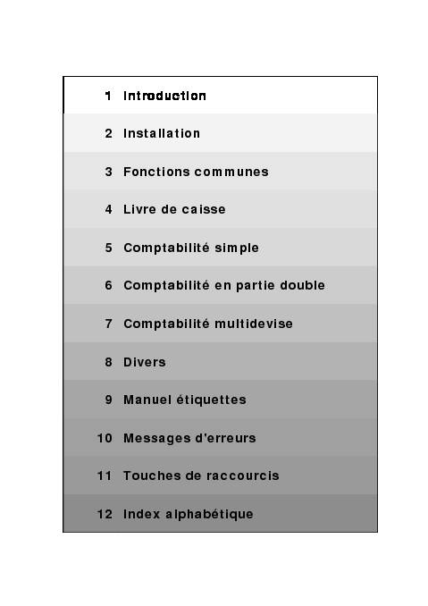 [PDF] 1 Introduction 2 Installation 3 Fonctions communes 4 Livre de caisse