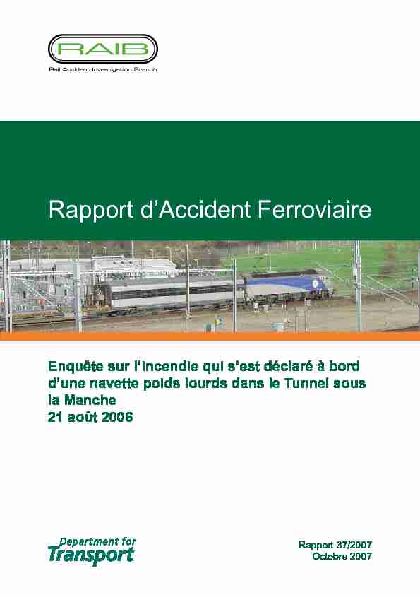 Rapport dAccident Ferroviaire