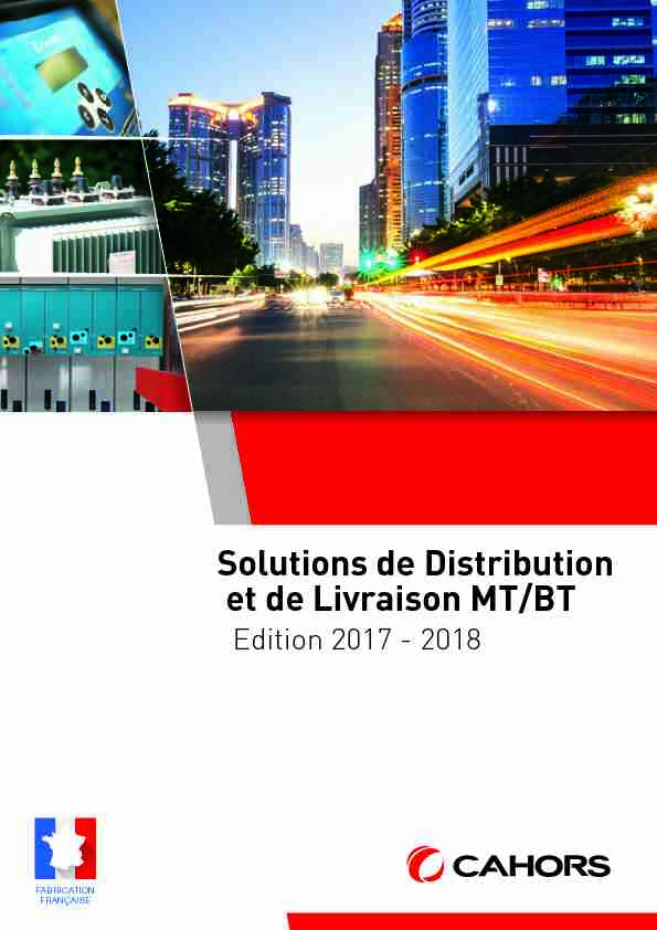 Solutions de Distribution et de Livraison MT/BT