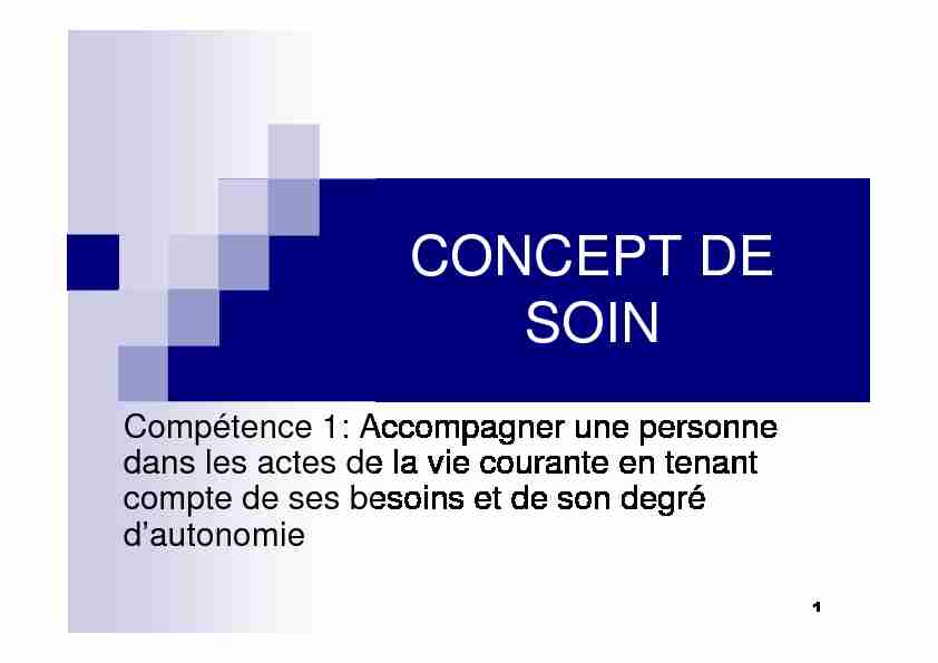 (Microsoft PowerPoint - CONCEPT DE SOIN [Mode de compatibilit