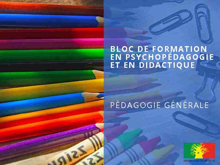 [PDF] Pedagogie-generalepdf - programme APPRENDRE
