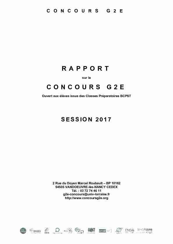 [PDF] concours-g2e-2017-rapport-du-jurypdf - AlloSchool