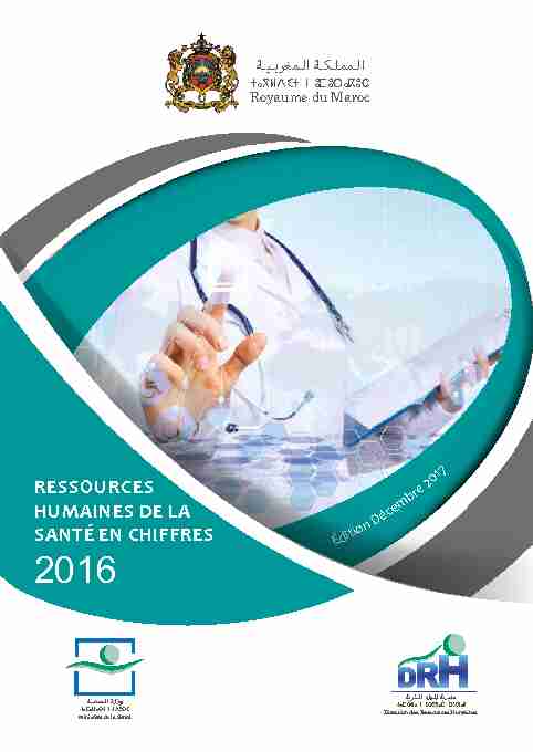 Ressources Humaines de la Santé en chiffres 2016