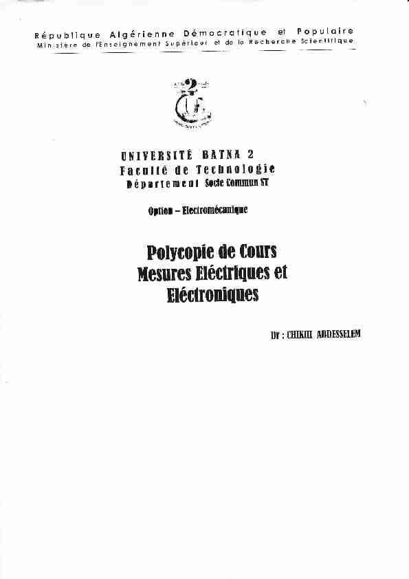 [PDF] les grandeurs electriques bt unites de mesure - opsuniv-batna2dz