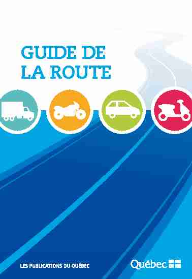 [PDF] Guide de la route