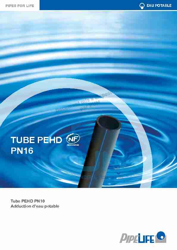 TUBE PEHD PN16 - mypumfr