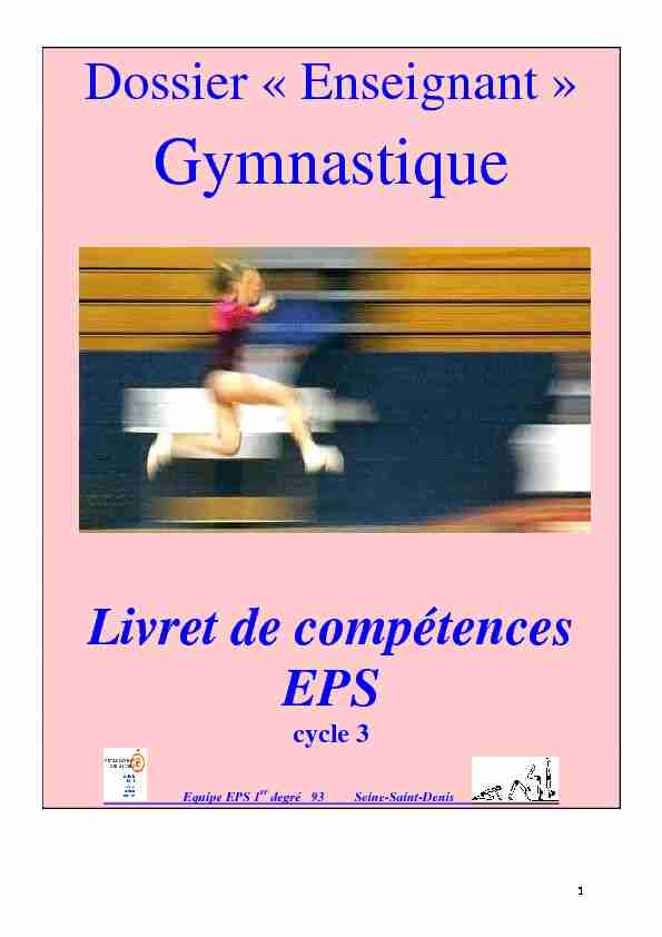 Dossier « Enseignant » Gymnastique