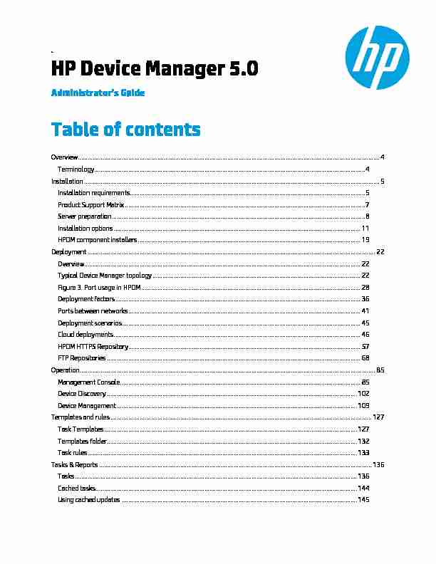 HP Device Manager 5