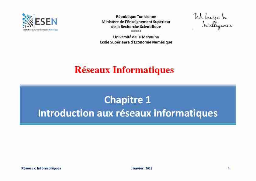 [PDF] Réseaux Informatiques - Microsoft PowerPoint - Esentn