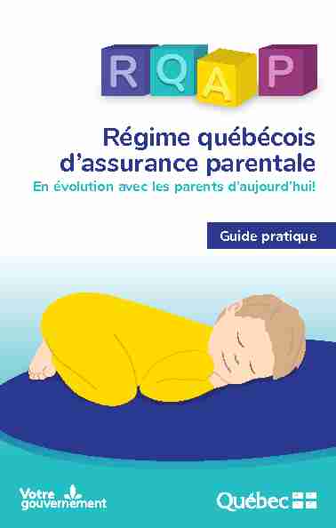 [PDF] Guide pratique - Régime québécois dassurance parentale - RQAP