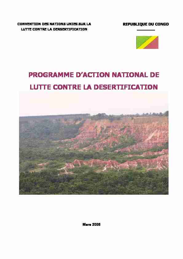 [PDF] programme daction national de lutte contre la desertification