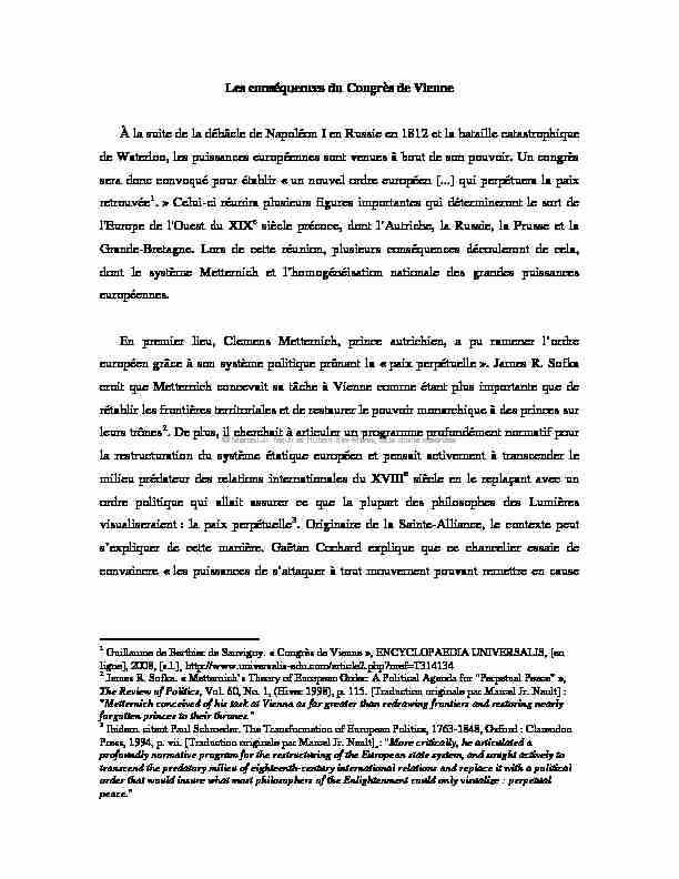 [PDF] Les conséquences du Congrès de Vienne