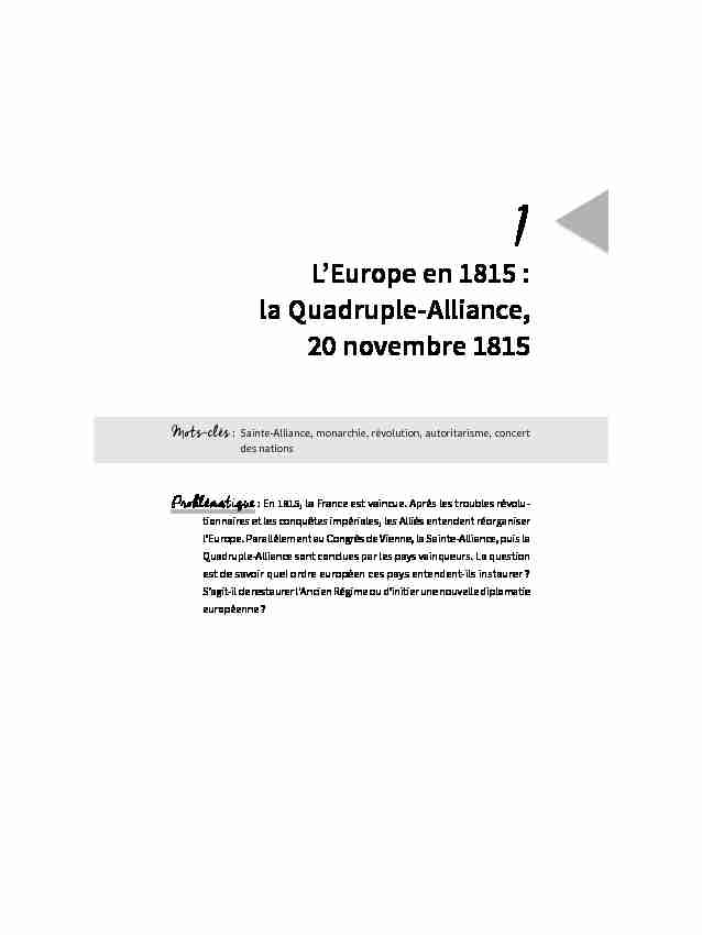 [PDF] la Quadruple-Alliance 20 novembre 1815