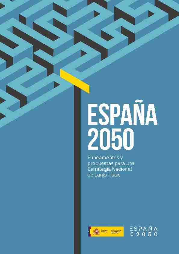 España 2050. Fundamentos y propuestas para una Estrategia