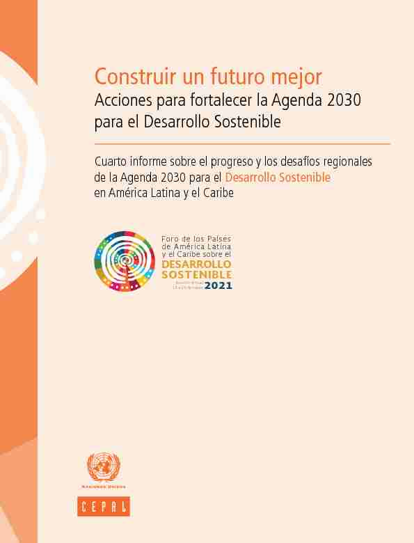 Construir un futuro mejor: acciones para fortalecer la Agenda 2030
