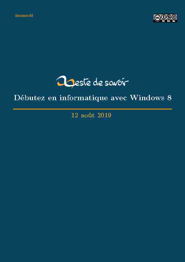 [PDF] Débutez en informatique avec Windows 8 - Zeste de Savoir