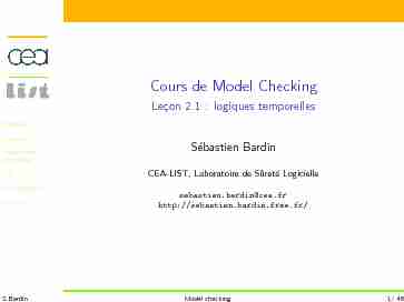 Cours de Model Checking - Leçon 2.1 : logiques temporelles