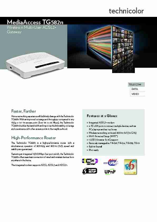 [PDF] Guía modem Technicolor TG582n