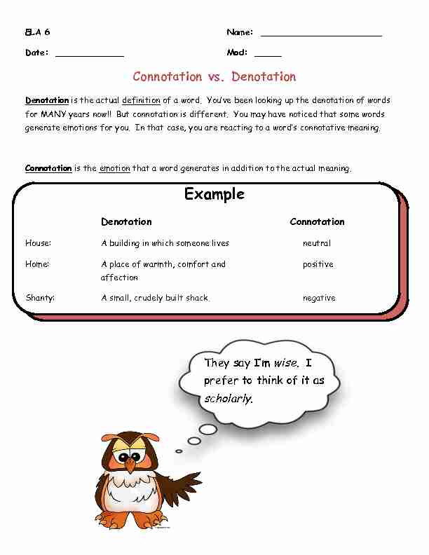 [PDF] Connotation/Denotation