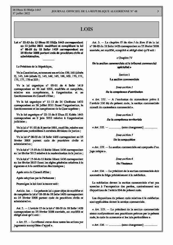 [PDF] JOURNAL OFFICIEL DE LA REPUBLIQUE ALGERIENNE N° 48 18