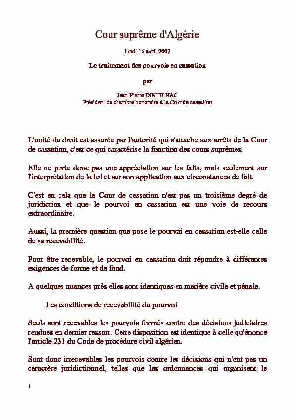 [PDF] Cour suprême dAlgérie