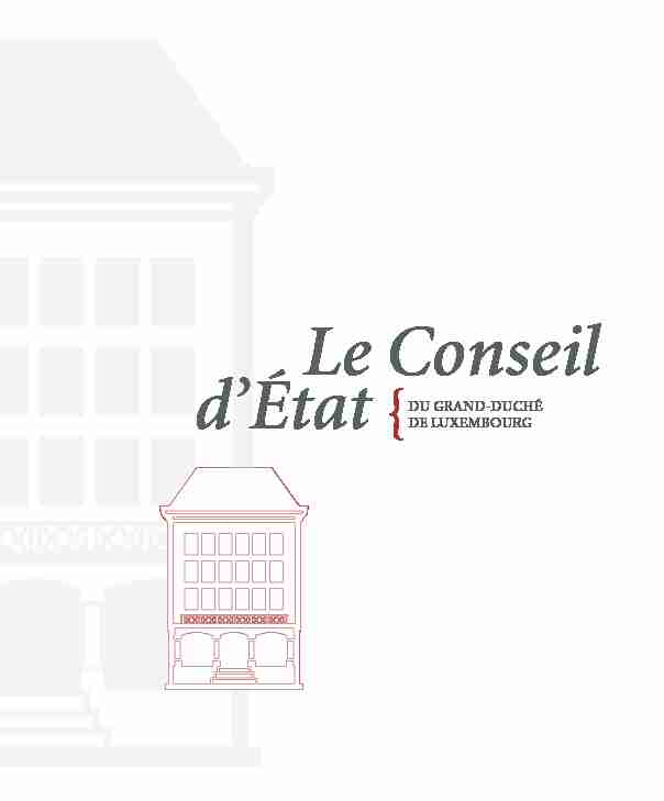 [PDF] Le Conseil dÉtat - Luxembourglu