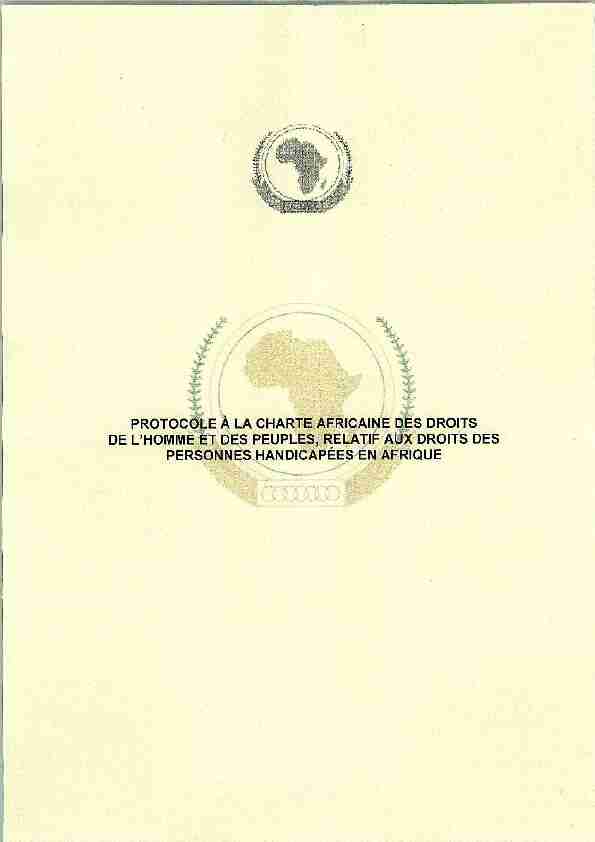 [PDF] Protocole à la Charte africaine des droits de lhomme et des peuples