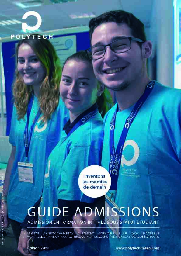 GUIDE ADMISSIONS