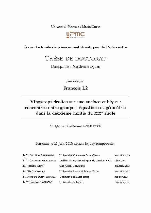 [PDF] Thèse de doctorat - Institut Camille Jordan