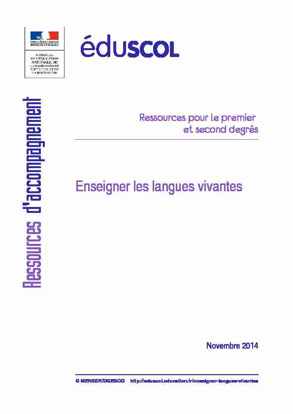 Propositions pour une meilleure maîtrise des langues vivantes