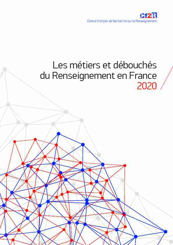 Les métiers et débouchés du Renseignement en France 2020