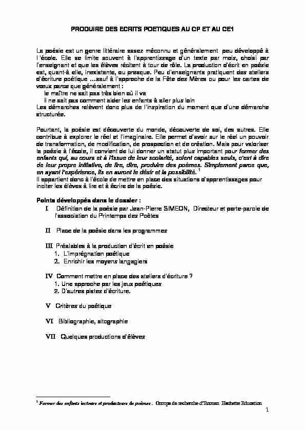 [PDF] ecrits-poetiquespdf - Le Petit Journal des Profs